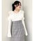 シアーラッフルカットトップス