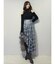 アシメヘムラッフルフレアスカート