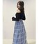 アシメヘムラッフルフレアスカート