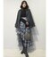 アシメヘムラッフルフレアスカート