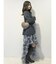 アシメヘムラッフルフレアスカート