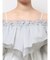 オフショルラッフルブラウス