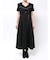 バイカラーハーフスリーブトレンチフレアワンピース