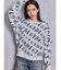 GYDA SLANT PATTERNニットトップス