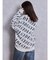 GYDA SLANT PATTERNニットトップス
