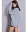 GYDA SLANT PATTERNニットトップス
