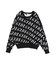 GYDA SLANT PATTERNニットトップス