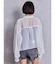 ハイウエストBACK RIPPEDデニムショートパンツ