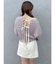 バックリボンリラクシーニット