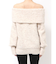 TUCK OFF SHOULDER KNIT