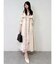 バックプリーツトレンチコート