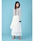 【FILA別注】ドライタッチバイカラーフリルデザインニットカーディガン