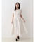 レースパイピングロングワンピース