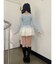 レースドッキングカットトップス