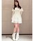 オフショルシフォンミニワンピース
