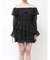 オフショルシフォンミニワンピース