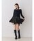 アシメヘムデニムミニスカート