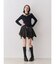 アシメヘムデニムミニスカート