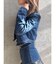 【TINY】フェイクレザードッキングデニムZIPショートジャケット