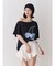 チェリーワンショルルーズTシャツ