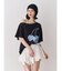 チェリーワンショルルーズTシャツ