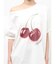 チェリーワンショルルーズTシャツ
