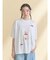 ribbon dog collage tee