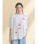 ribbon dog collage tee