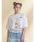 ribbon dog collage tee