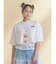 ribbon dog collage tee