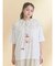 ribbon dog collage tee