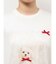 ribbon dog collage tee