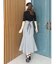 バックレースアップストレッチマーメイドスカート