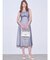 ドットチュールレイヤードワンピース