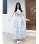 花柄アメスリラッフルワンピース