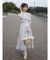 花柄アメスリラッフルワンピース