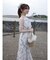 花柄アメスリラッフルワンピース