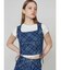 サイドレースアップデニムビスチェ