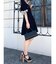 リボンスリーブニットミニワンピース
