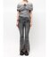 パターンオフショルトップス