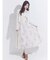 花柄バックレースアップワンピース