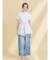 frilly summer polo top
