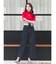 【EMILY IN PARISコラボ】2WAYハイウエストワイドデニムパンツ