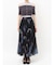 ブラーフラワーフレアスカート