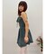 コルセットライクバルーンミニキャミワンピース