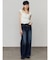 【SNSで話題！】バックリボンルーズジーンズ