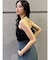 バイカラーギャザーキャミソール