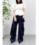 ハイウエスト2wayワイドデニムパンツ