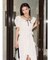 シャーリングパフスリブラウス