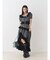 シャーリングパフスリブラウス